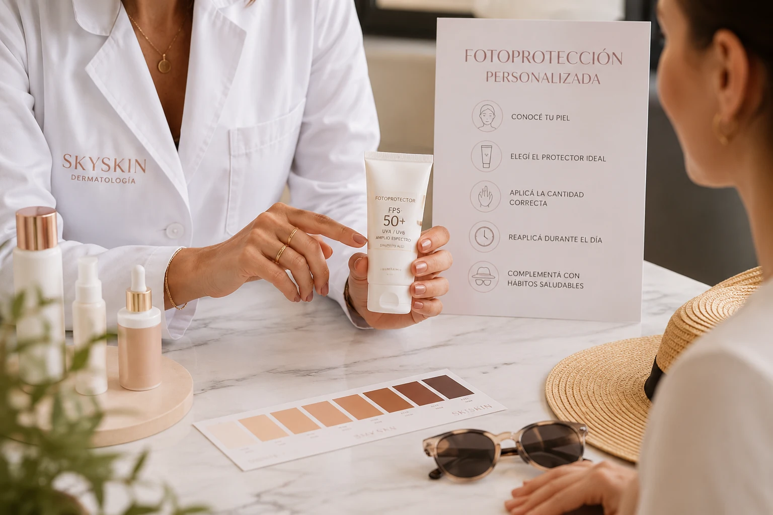 Consulta de fotoprotección personalizada en SkySkin Dermatología